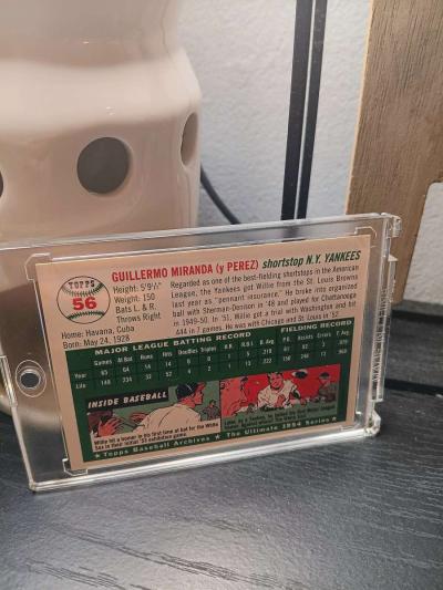 1954 Willie Miranda New York Yankees - Thumbnail 2