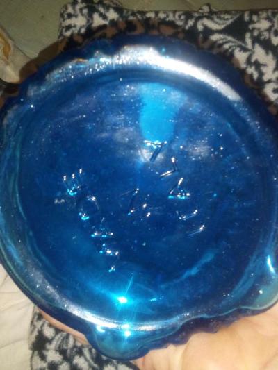 BLUE ITALIAN GLASS DECANTER - Thumbnail 4