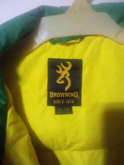 green and yellow Browning brand coat 2XL - Thumbnail 2