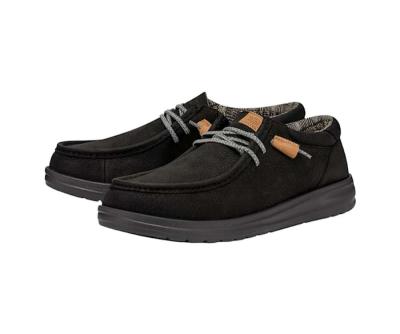 Hey Dudes Wally Grip Craft Leather Mens Size 9 in black NWT - Thumbnail 2
