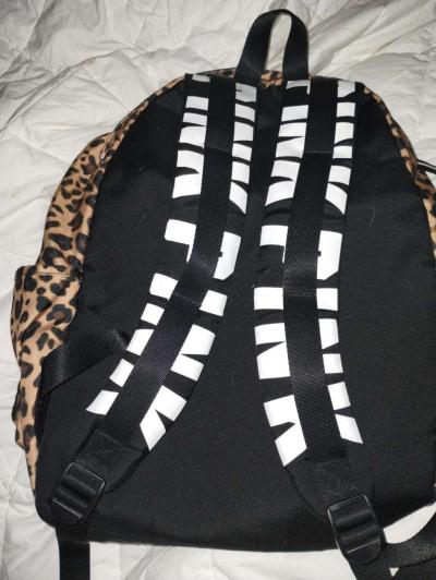 Pink by Victoria Secret leopard print campus backpack - Thumbnail 2