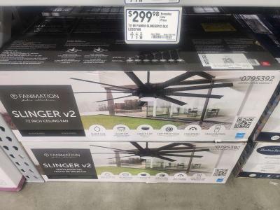72 Inch Fanimation Slinger v2 Ceiling Fan BRAND NEW - Thumbnail 2