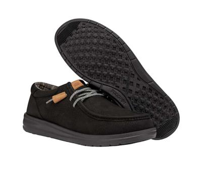 Hey Dudes Wally Grip Craft Leather Mens Size 9 in black NWT - Thumbnail 4