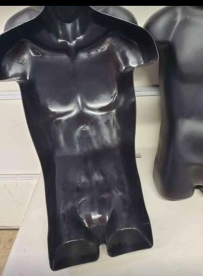Mens Plastic Form  Mannequin  Black  Retail  RRR Apparel - Thumbnail 2