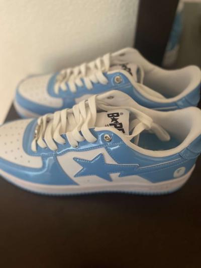 A Bathing Ape Bape Sta Low Blue White - Thumbnail 2