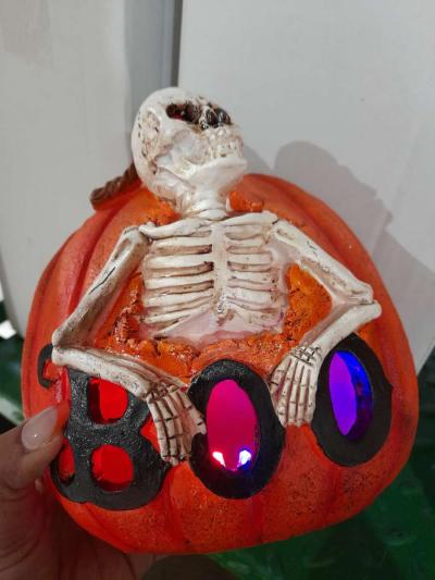 Halloween lighted pumpkin - Thumbnail 2