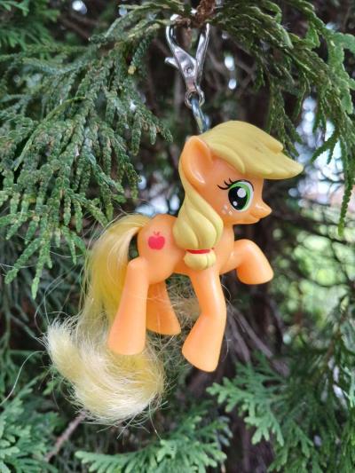 MLP My Little Pony AJ  Brushable 2011 2 inch Hasbro Upcycled