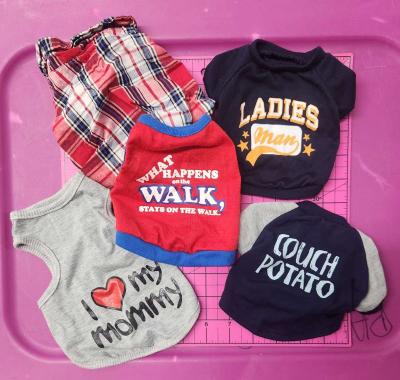 Pet Dog Lot of 10 Outfits Lightly Worn Like New SZs XS to S - Thumbnail 4