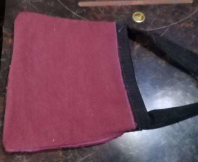 hand made blue jean purse - Thumbnail 2