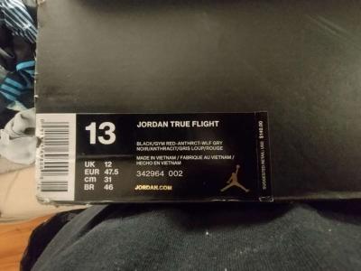 Size 13 Jordan True Flight - Thumbnail 2