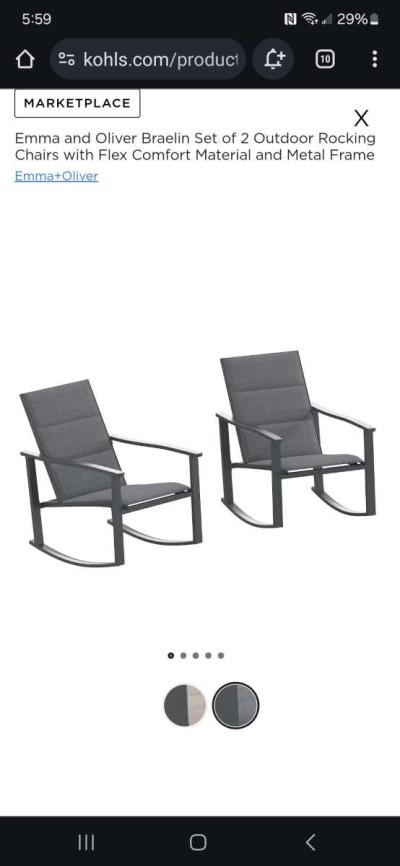 IndoorOutdoor rocking chairs - Thumbnail 3