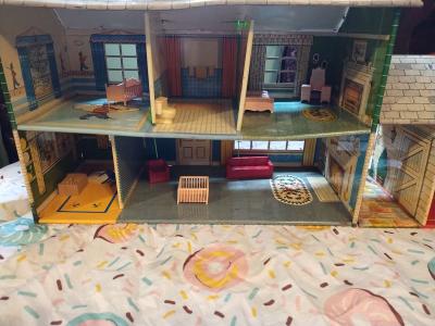 metal antique dollhouse - Thumbnail 5