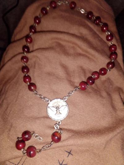 vintage Italian beaded and putter rosary