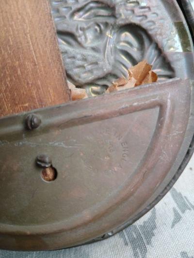 2 Vintage Bed Warmers Wall Pocket English Pub Scene Brass Wo - Thumbnail 4