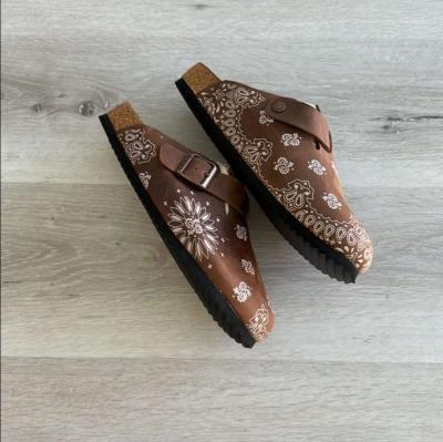 Bravest Studio London Mule Mocha Paisley 9 NWT - Thumbnail 4