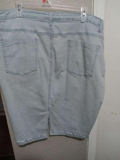 light blue jeans skirt - Thumbnail 2