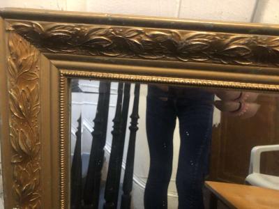 antique gold framed mirror - Thumbnail 2
