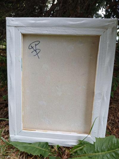 Jungle Brain Waves Absract Acrylic Paint Poured 12x16 Stretc - Thumbnail 6