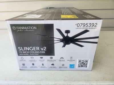 72 Inch Fanimation Slinger v2 Ceiling Fan BRAND NEW - Thumbnail 3