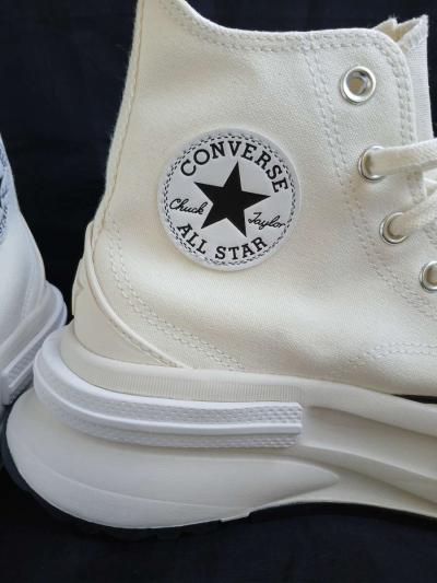 NEW Converse Unisex Run Star Legacy Hi Shoes Black White A00 - Thumbnail 3