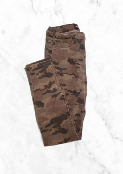 Hudson Camouflage High Waist Barbara Supper Skinny Jeans S28 - Thumbnail 2