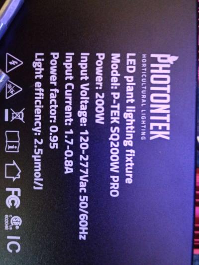 Photontek SQ200W Pro LED Horticulture lights - Thumbnail 4