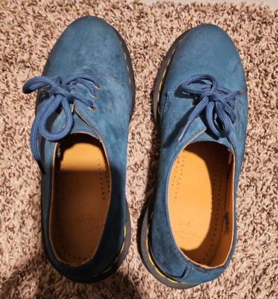 DOC MARTENS BLUE SUEDE - Thumbnail 3