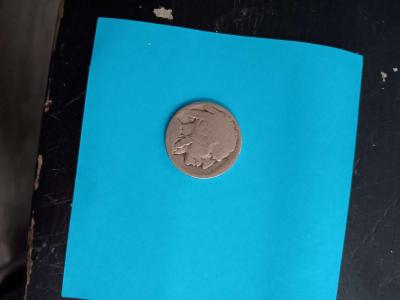 old silver Buffalo nickel - Thumbnail 2