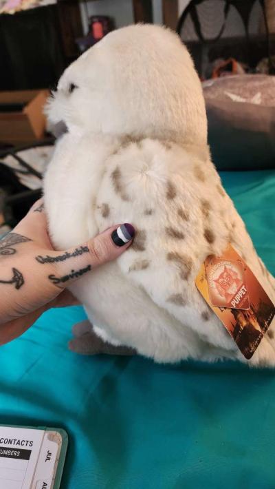 Official Wizarding world merch Hedwig NWT puppet 360head - Thumbnail 2