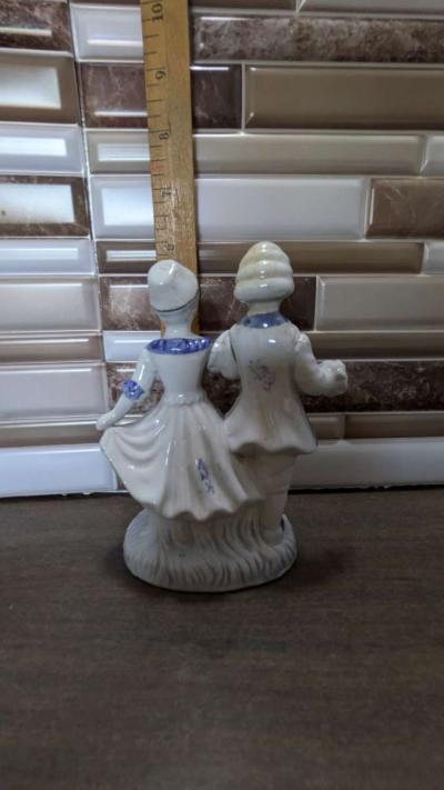 Slovak Ceramic Figurine Man And Woman In Traditional Dress W - Thumbnail 4