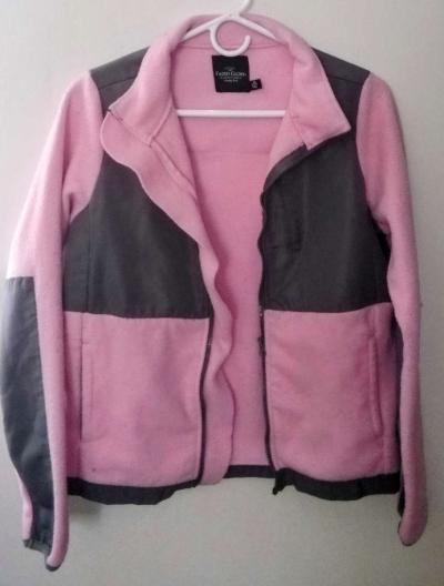 XLarge kids Faded Glory pink and gray jacket - Thumbnail 2