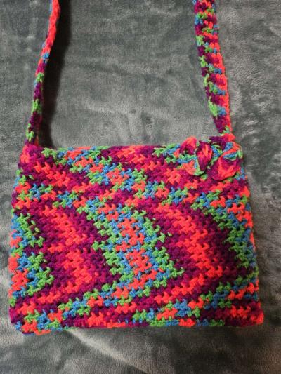 Crocheted Crossbody bag - Thumbnail 2