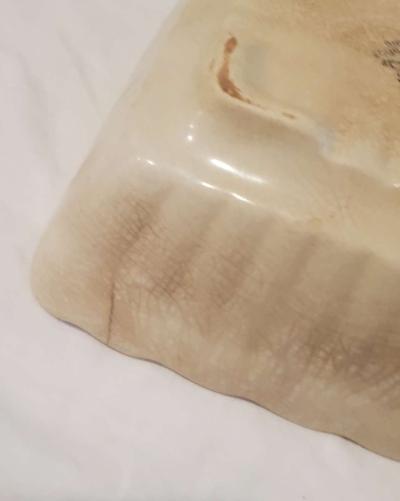 Vintage Brown Transferware Royal Ironstone China bowl Alfred - Thumbnail 3