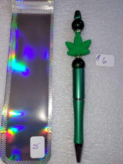 Hand beaded pens    Black ink - Thumbnail 2