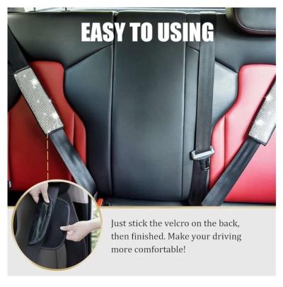 Bling car set 1 steering wheel cover 2 seat belt - Thumbnail 2