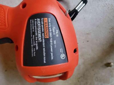 18V  Flashlight  No Battery Or Charger  Black  Decker Fires - Thumbnail 3