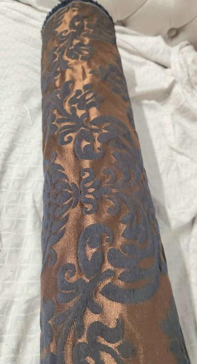 Upholstery Bolt of Gold n Navy Iridescent 7Ydsx5Ft Reversibl - Thumbnail 3