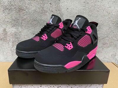 Jordan 4s Pink Thunder Custom - Thumbnail 2