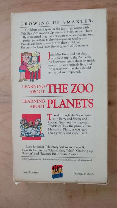 Learning About the ZooPlanets VHS movie cheap - Thumbnail 4