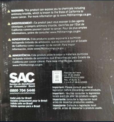 Open Box Unused Bosch Premium Brake Kit - Thumbnail 4