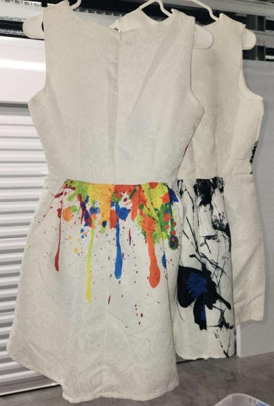 2 Short Flare Cocktail Dresses Womens Medium - Thumbnail 2