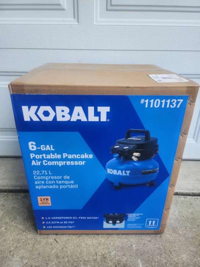 Kobalt Portable Pancake Air Compressor - Thumbnail 4