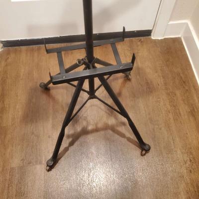 Vintage Cast Iron Dual Music Book stand w wheels - Thumbnail 3