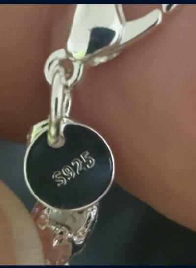 brand new silver 20in 6mm thick bamboo style necklace - Thumbnail 5