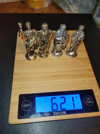 100 NEW Steel Chess Piece Set - Thumbnail 2