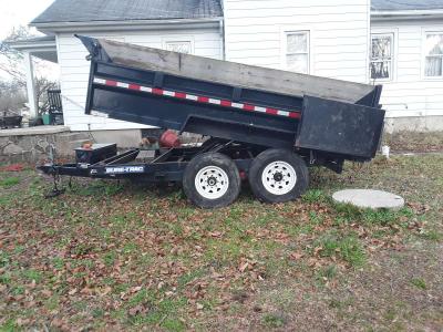 2018 sure track Dump  Trailer Tag along dual Rams  Alxes - Thumbnail 2