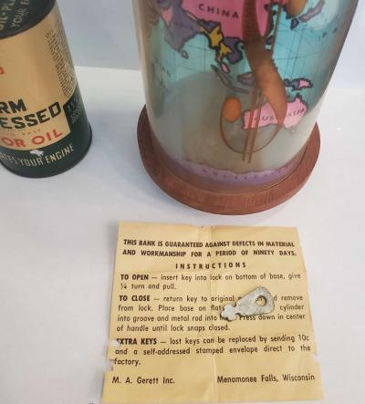 2 Vintage Coin Penny Banks - Thumbnail 5