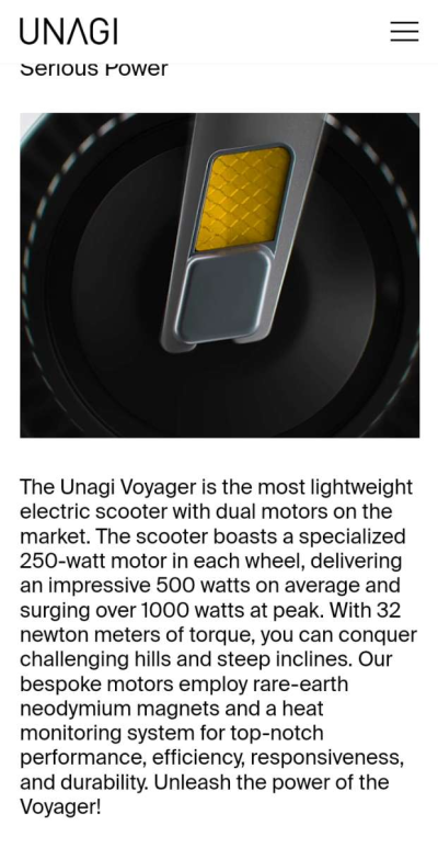 Unagi Electric Scooter - Thumbnail 3