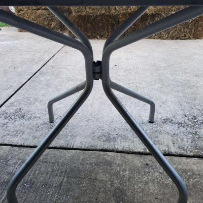 Metal Table With Straight Line Cut On One Side  315x315x29 - Thumbnail 2
