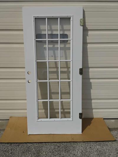 Nice White 15 Light JeldWen Door Hinges 36 X 80 LH Swing - Thumbnail 4